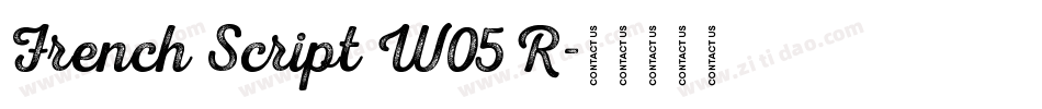 French Script W05 R字体转换